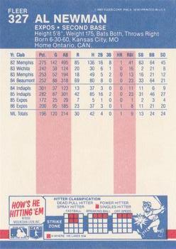 Al Newman  baseball card collectible - Main Image 2
