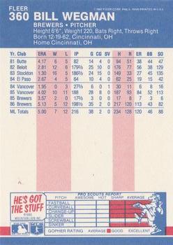 Bill Wegman  baseball card collectible - Main Image 2