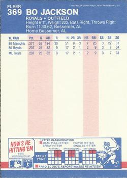 Bo Jackson  baseball card collectible - Main Image 2