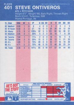 Steve Ontiveros  baseball card collectible - Main Image 2