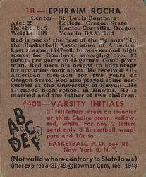Red Rocha  basketball card collectible - Main Image 2