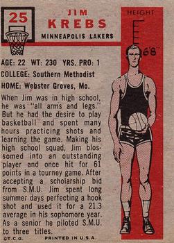 Jim Krebs  basketball card collectible - Main Image 2