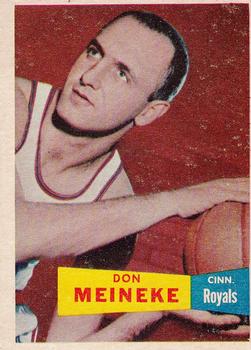 Don Meineke  basketball card collectible - Main Image 1