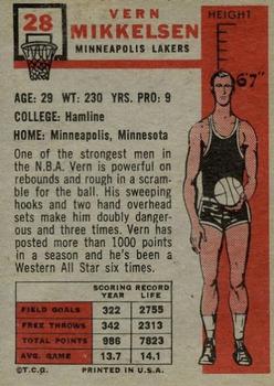 Vern Mikkelsen  basketball card collectible - Main Image 2
