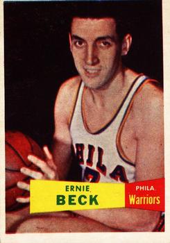Ernie Beck  basketball card collectible - Main Image 1