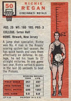 Richie Regan  basketball card collectible - Main Image 2