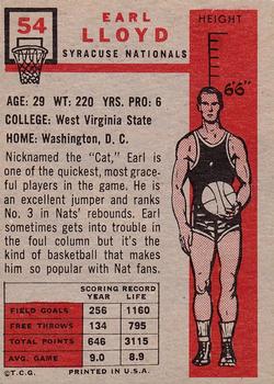 Earl Lloyd  basketball card collectible - Main Image 2