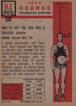 Jack George  basketball card collectible - Main Image 2