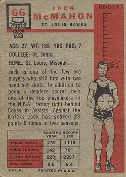 Jack McMahon  basketball card collectible - Main Image 2