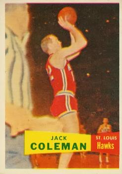 Jack Coleman  basketball card collectible - Main Image 1