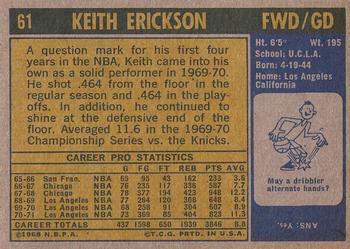 Keith Erickson  basketball card collectible - Main Image 2