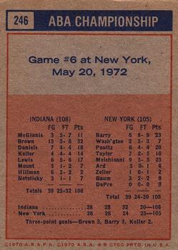 1971-72 ABA Finals Game 6  basketball card collectible - Main Image 2