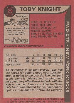 Toby Knight  basketball card collectible - Main Image 2