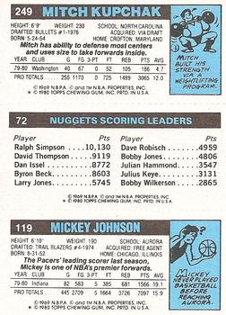 Mickey Johnson / Dan Issel / Mitch Kupchak  basketball card collectible - Main Image 2