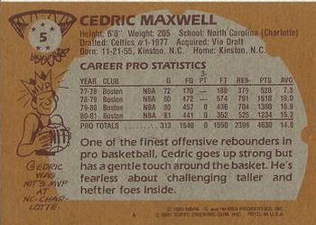 Cedric Maxwell  basketball card collectible - Main Image 2