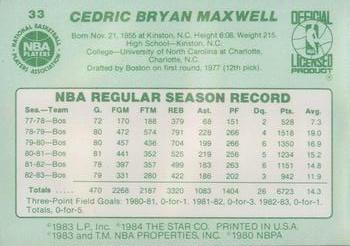 Cedric Maxwell  basketball card collectible - Main Image 2