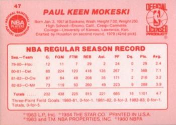 Paul Mokeski  basketball card collectible - Main Image 2