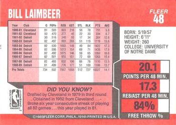 Bill Laimbeer  basketball card collectible - Main Image 2