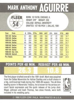 Mark Aguirre  basketball card collectible - Main Image 2