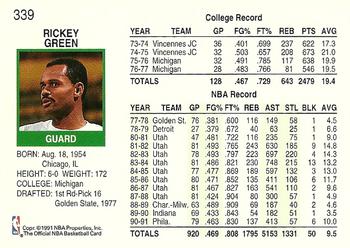 Rickey Green basketball card collectible - Main Image 2