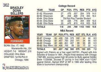 Brad Sellers  basketball card collectible - Main Image 2