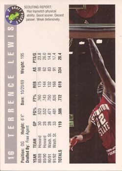Terrence Lewis  basketball card collectible - Main Image 2