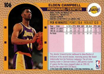 Elden Campbell  basketball card collectible - Main Image 2