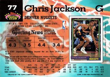 Chris Jackson  basketball card collectible - Main Image 2