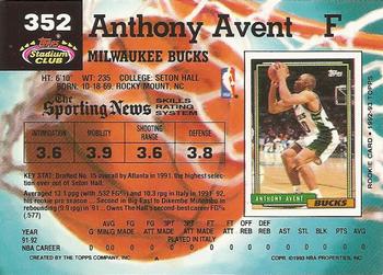 Anthony Avent  basketball card collectible - Main Image 2