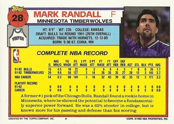 Mark Randall  basketball card collectible - Main Image 2