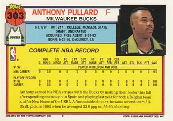 Anthony Pullard  basketball card collectible - Main Image 2