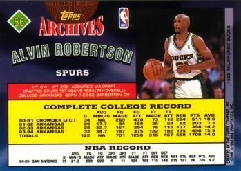 Alvin Robertson basketball card collectible - Main Image 2