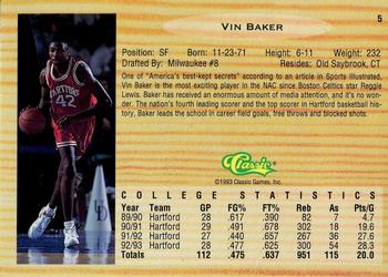 Vin Baker  basketball card collectible - Main Image 2