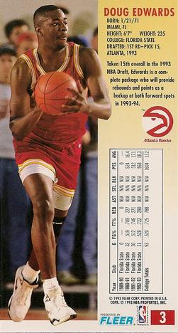 Doug Edwards  basketball card collectible - Main Image 2