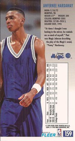 Anfernee Hardaway  basketball card collectible - Main Image 2