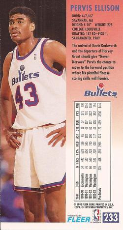 Pervis Ellison  basketball card collectible - Main Image 2