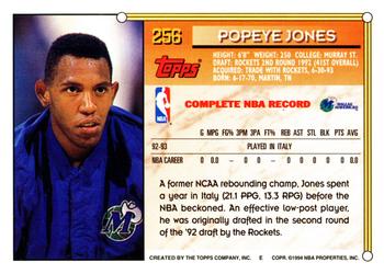 Popeye Jones  basketball card collectible - Main Image 2