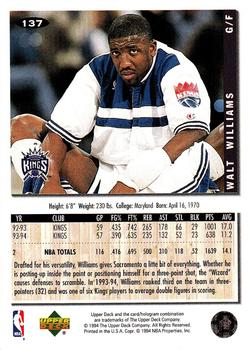 Walt Williams  basketball card collectible - Main Image 2