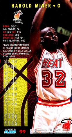 Harold Miner  basketball card collectible - Main Image 2