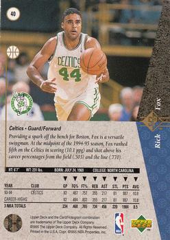 Rick Fox  basketball card collectible - Main Image 2