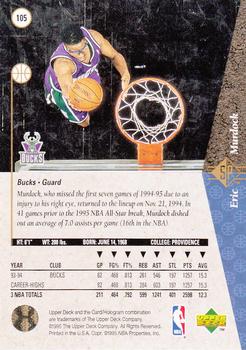 Eric Murdock  basketball card collectible - Main Image 2