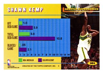 Shawn Kemp  basketball card collectible - Main Image 2