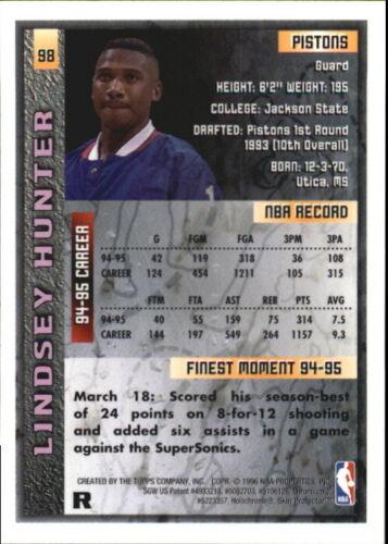 Lindsey Hunter  basketball card collectible - Main Image 2