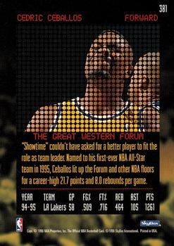 Cedric Ceballos  basketball card collectible - Main Image 2