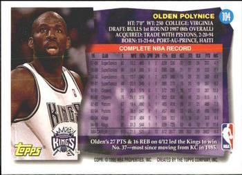 Olden Polynice  basketball card collectible - Main Image 2