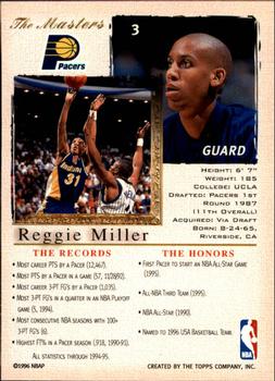 Reggie Miller  basketball card collectible - Main Image 2