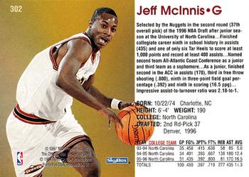 Jeff McInnis  basketball card collectible - Main Image 2