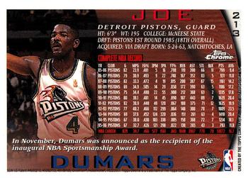 Joe Dumars  basketball card collectible - Main Image 2