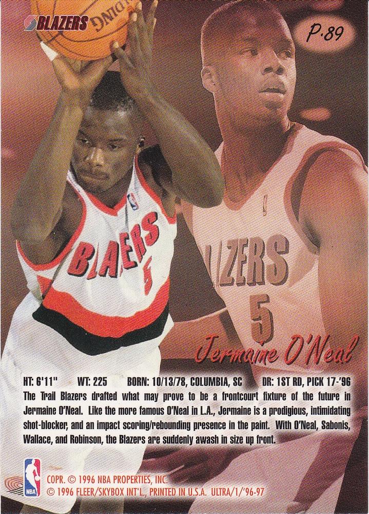 Jermaine O’Neal basketball card collectible - Main Image 2