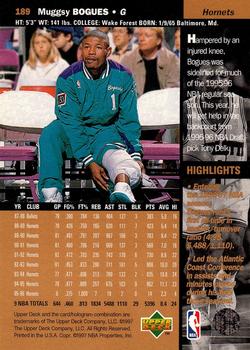 Muggsy Bogues  basketball card collectible - Main Image 2